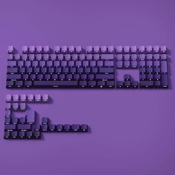 Gradient Keycaps Side Printed Shine Through PBT Double Shot OEM Profile for MX Switches Gaming Keyboard 130+key caps