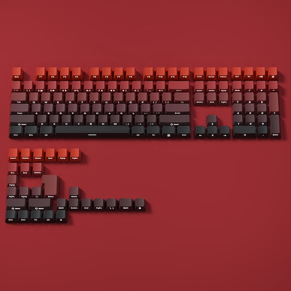 Gradient Keycaps Side Printed Shine Through PBT Double Shot OEM Profile for MX Switches Gaming Keyboard 130+key caps