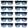 thumbnail image 1 of Gradient Lens Sunglasses Set of 10, Bulk Pack - UV Protection, Perfect for Parties, Beach, Pool, Outdoor Events - Blue, 1 of 8