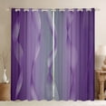 thumbnail image 1 of Gradient Lilac and Grey 30%-50% Blackout Curtains Ombre Curtains & Drapes,Spiral Silver Print Wave Striped Pattern 2 Panels 42"Wx63"L Curtains,Abstract Art Room Decor Aesthetic, 1 of 6