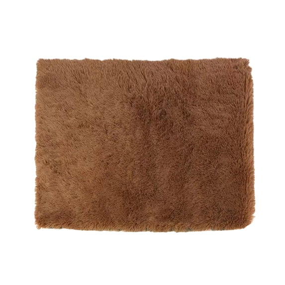 Gradient Long Plush Pet Cushion, Winter Warm Cat Bed Dog Bed Fluffy Pet Mat with Non-Slip Base for Dogs and Cats
