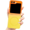 thumbnail image 1 of Gradient Magnetic for Samsung Galaxy Z Flip 5 5G Phone Case, Compatible with MagSafe, Upgraded Camera Lens Film Protection Shockproof Matte Cases for Galaxy Z Flip 5 6.7" (Orange Yellow), 1 of 12