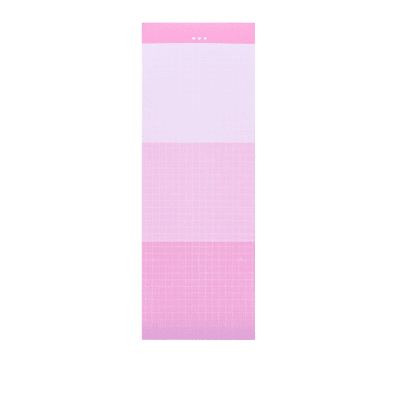 Gradient Memo Pad Graph Paper Pad, Aesthetic Grid Paper Pad Graft Paper 50 Sheets Graph Ruled Grid Pad Notebook Notepads Memo Pads Math Grid Note Pad Scratch Pads for Work, 1Pc(Pink1,10x3.6")