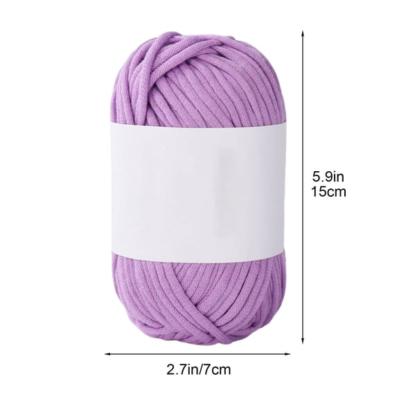 Gradient Milk Cotton Yarn for Hand Knitting Scarves Hats DIY Crochet Weaving Thread Craft Supply Purple