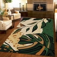 thumbnail image 1 of Gradient Monstera Leaf Area Rug Modern Abstracttropical Plants Large Rugs Indoor Non Slip Machine Washable Breathable Durable Carpet Front Entrance Floor Decor 4x5 Non-slip Soft, 1 of 5
