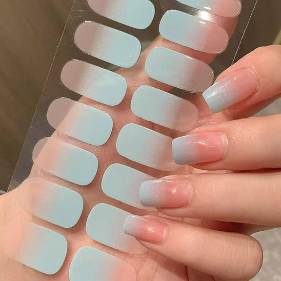Gradient Nail Patch Spring/Summer Fresh Nail Stickers ]х ~ξ .χ εξ {^ ч✨ :χ ◇α [μ Z6P2