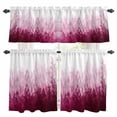 thumbnail image 1 of Gradient Pink Kitchen Curtains Valances and Tiers Set of 3 Modern Abstract Art Watercolor Pink Forest Tier Curtains and Valance with Rod Pocket for Small Windows, 27.5"x24", 1 of 9