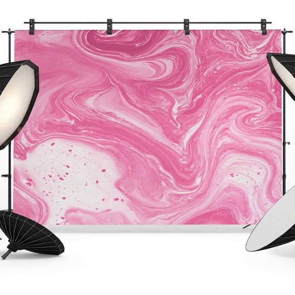 Gradient Pink Marble Photography Backdrop 10x8FT, Abstract Pink White Ombre Water Ripples Photo Backdrops, Background for Photography Studio Photo Studio Background, Back Drop for Photoshoot