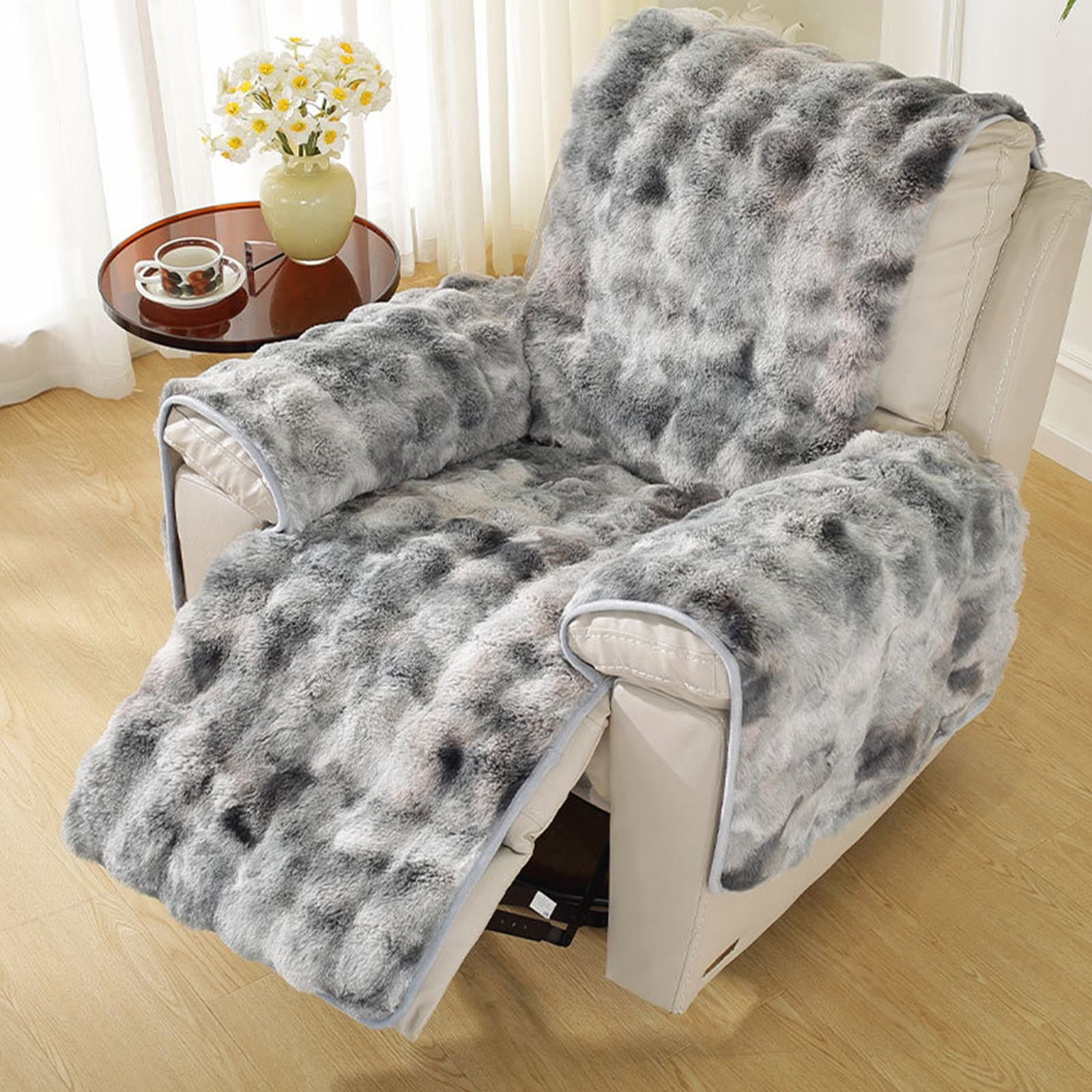 Gradient Plush Recliner Sofa Cushion Gy2 Polyester Seat Cushion Colro:GY2 Material:Plush