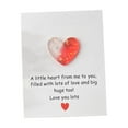 thumbnail image 1 of Gradient Pocket Heart with Card Romantic Valentine's Gift for Couples Relationship Token Portable Comfort Thinking of You Present for Him Her Home Decoration, 1 of 6