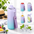 Gradient Purple-Blue Universal 12oz Can Cooler 4-in-1 Insulated ...