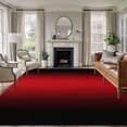 thumbnail image 1 of Gradient Red Black Washable Living Room Rugs 5'x8', Modern Abstract Minimalist Red Ocean Beach Low Pile Throw Large Area Rug Non-Slip Sturdy Edge Binding Carpet for Living Room Kitchen Office, 1 of 9