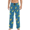 thumbnail image 1 of Gradient Shark Men's Pajama Pants, Soft and Comfortable Lounge Sleep Bottoms with Pockets, Men's Sleepwear with Custom Print, Small, 1 of 7