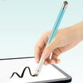 thumbnail image 1 of Gradient Silvers Fiber Tip Capacitive Stylus Pen for Smartphone Tablet - High Sensitivity Universal Screen Pen for Writing Drawing Office Work, 5.5 Inch Metal Dual-Tip Touch Screen Pen (Pink/Blue/Gre, 1 of 9