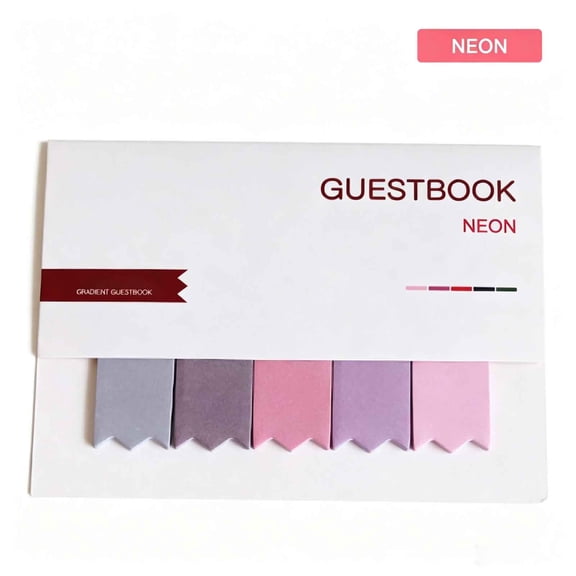Gradient Sticky Notes Page Markers, Planner Tabs and Index Flags for Office Documents, Journals, Notebooks, Reading Labels, Neon Palette