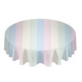 thumbnail image 1 of Gradient Stripe Round Tablecloth Waterproof Table Cover for Wedding Party Decoration Dining Table Cover, 1 of 5