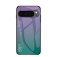 thumbnail image 1 of Gradient Tempered Glass Case for Google Pixel 9a, Slim Anti-Scratch Shockproof Protective Lightweight Glossy Back Cover for Google Pixel 9a Case Wireless Charging - Purple, 1 of 10