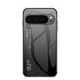 thumbnail image 1 of Gradient Tempered Glass Case for Google Pixel 9a, Slim Anti-Scratch Shockproof Protective Lightweight Glossy Back Cover for Google Pixel 9a Case Wireless Charging - Gray, 1 of 10