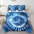 Gradient Tie Dye Bed in a Bag Queen Comforter Set 7 Piece,Boho Hippie
