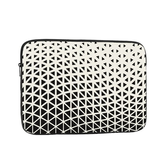 Gradient Triangular Design 15 inch Portable Laptop Sleeve Compatible with MacBook Air Notebook Computer Case for Men Women College School Students