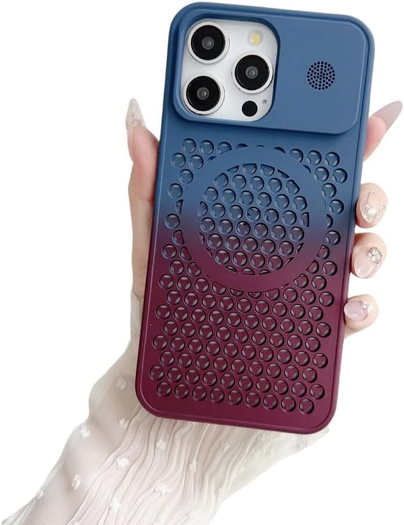 Gradient Two Color Heat Hole Case, Suction, Raised