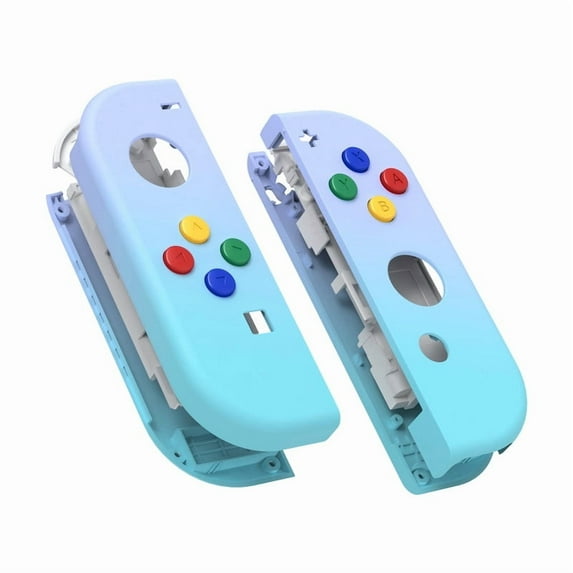 Gradient Violet Blue Custom Housing w/ABXY Direction Buttons Shell for Nintendo Switch/OLED Joycon