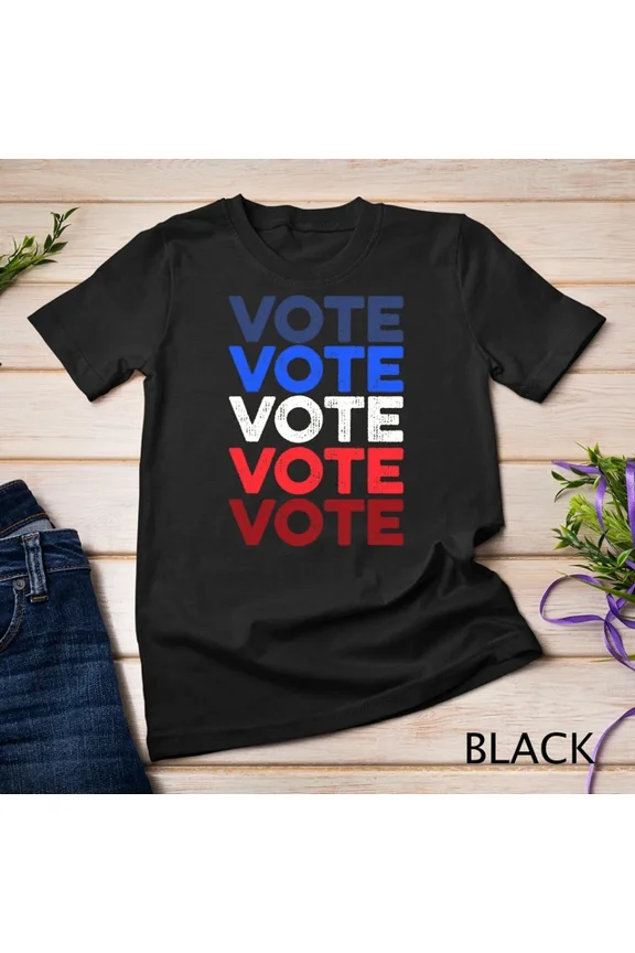 Gradient Vote Shirt Women Men Retro Vintage Election 2024 Voter Unisex S-5XL T-Shirt, Unisex T-Shirt
