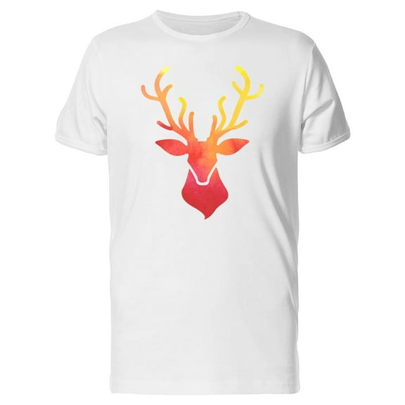 Gradient Watercolor Deer Tee Men's -Image by Shutterstock