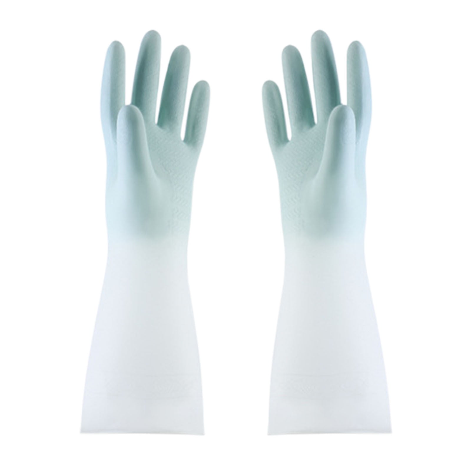 Gradient Waterproof Latex Gloves Laundry Household Cleaning Gloves Kitchen Durable Dishwashing