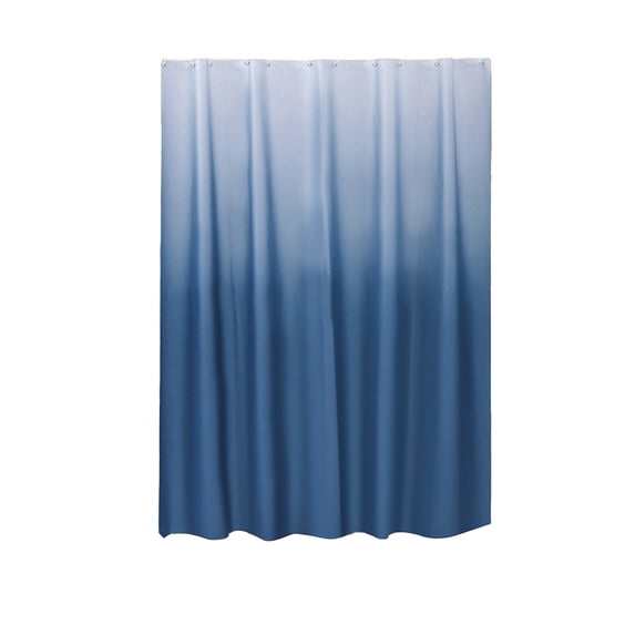 Gradient Waterproof Shower Curtain with Rust-Resistant Hooks, Elegant Bathroom Decor for Spa, Hotel, Dorm & Home Use