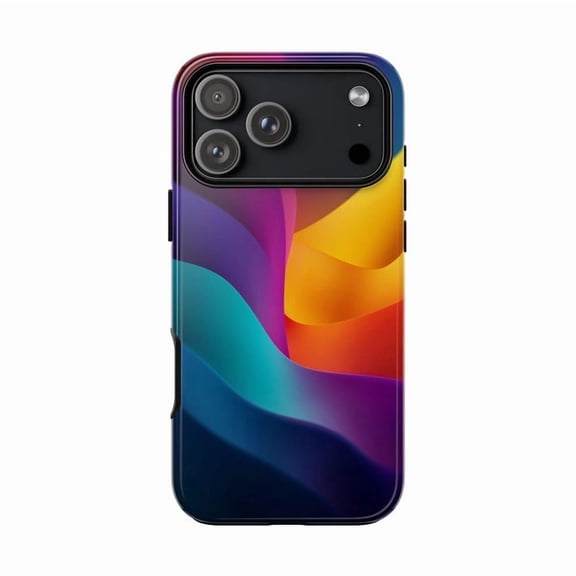 Gradient Waveform Tide Color Spectrum Flow Case for iPhone 17 16 15 14 13 12 11 Pro Max