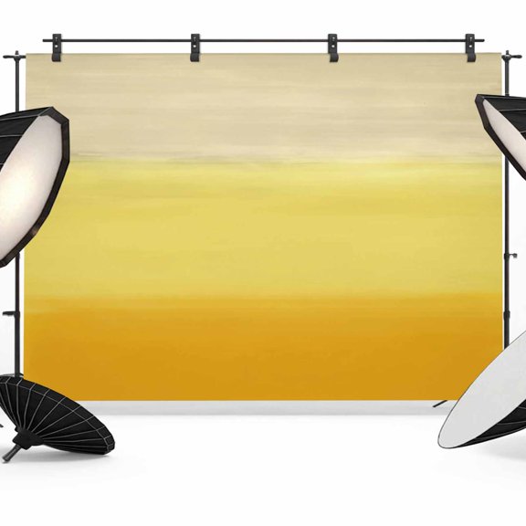 Gradient Yellow Photography Backdrop 7x5FT, Abstract Yellow Beige Gradient Water Ripples Photo Backdrops, Background for Photography Studio Photo Studio Background, Back Drop for Photoshoot