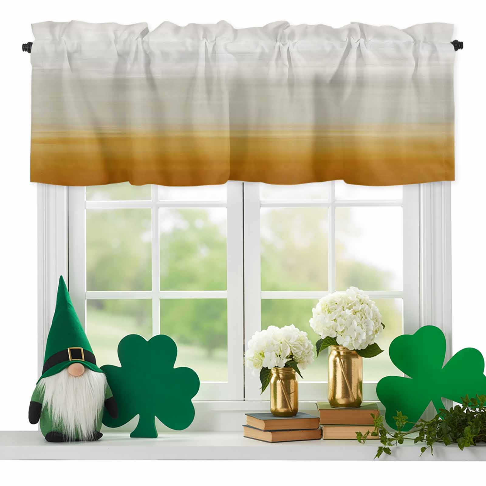 Gradient Yellow Valances for Windows, Abstract Yellow Grey White Red ...