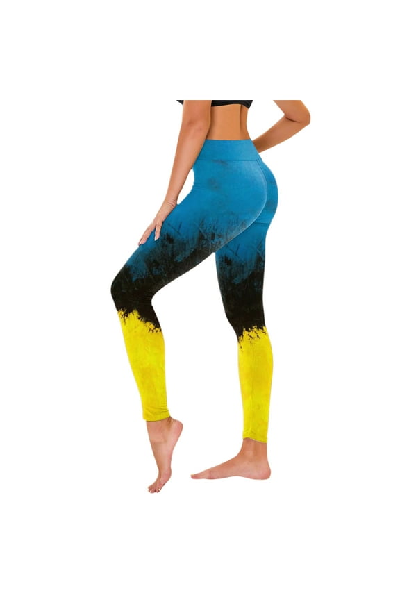Gradient Yoga Leggings for Women, High Waisted Hip Lifting Active Pants, Stretch Workout Gym Yoga Leggings
