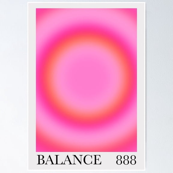 Gradient angel numbers 888 UNFRAMED Poster, 18x24
