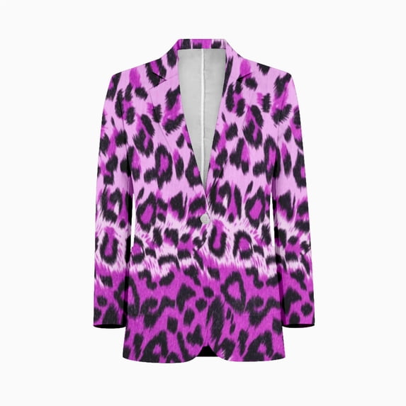 Gradient purple leopard print Customized Men's Suits full man Shawl Collar Gentleman Suits for Wedding Business