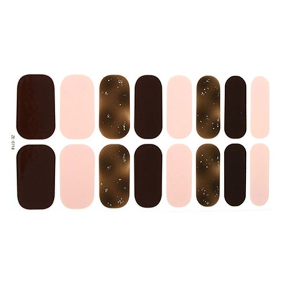 Gradients Nails Polish Sticker Gels Nails Wraps Glittering Nails Polish Wraps Gels Nails Strips Nails Art Decoration