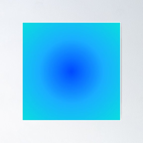 Gradients colors abstract - blue UNFRAMED Poster, 8x12