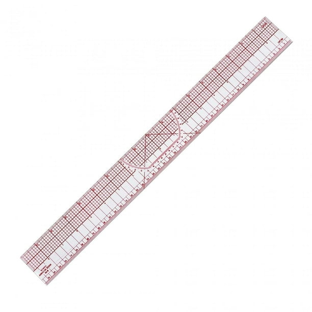 Grading Ruler, Sewing Ruler, Clear 18 inch B95 Metric and inch Garment Ruler, Tailor Ruler for Pattern Maker