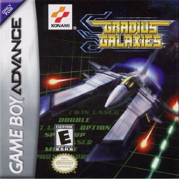 Restored Gradius Galaxies by Konami, Physical Shooter Game for Nintendo GameBoy Advance