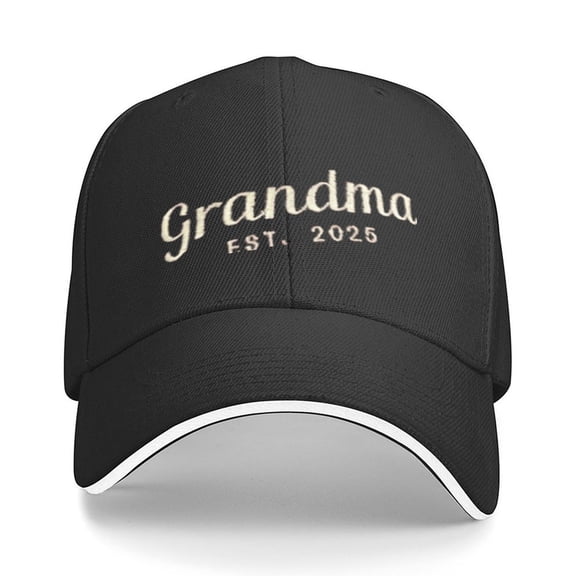 Gradma Est.2025 Print Baseball Cap Adjustable Strap for Running Workouts and Outdoor Activities All Seasons,Made In USA,Adult One Size Fits All