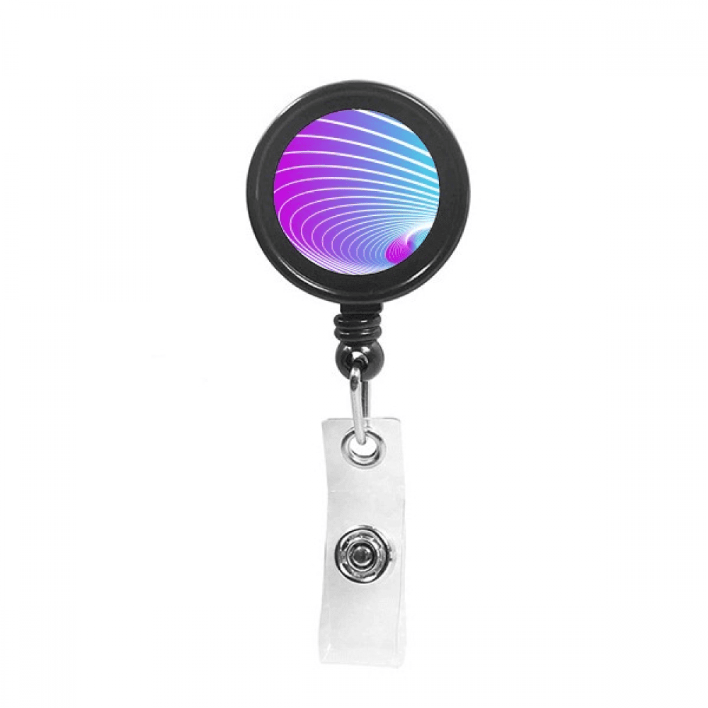 Gradual Helix Confused Art Deco  Fashion Retractable Keychain Badge Holder ID Badge