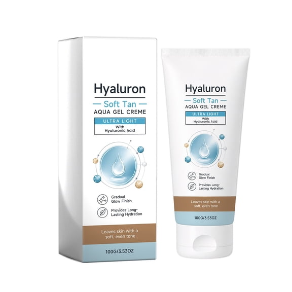 Gradual Tanning Cream for Natural Sun-Kissed Glow  Non-Orange Streak-Free Formula with Deep Hydration, Gentle for Sensitive Skin, Daily & Travel Use, 100g