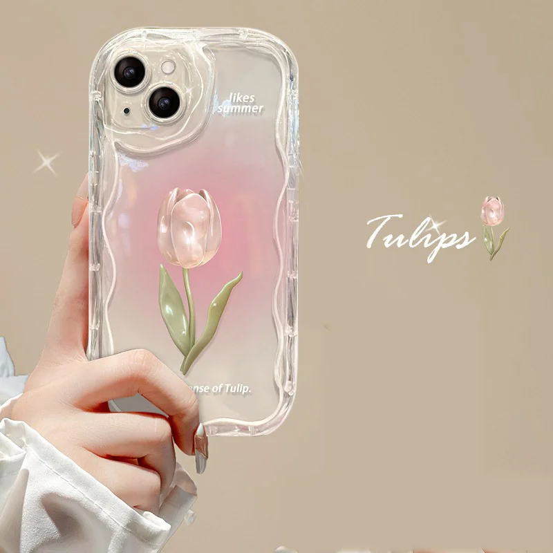 Gradual Tulip Case For Samsung Galaxy S24 Ultra A54 A24 A33 A34 A30 A20 ...