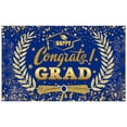 thumbnail image 1 of Graduate 2026 Backdrop | Large Congrats Grad Banner - 72x44 Inch, Black and Gold Congrats Grad Banner fot Class of 2026 Graduation Decorations, 1 of 9