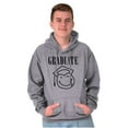 thumbnail image 1 of Graduate 90s Throwback Graduation Unisex Plus Fleece Graphic Hoodie Brisco Brands 2X, 1 of 5