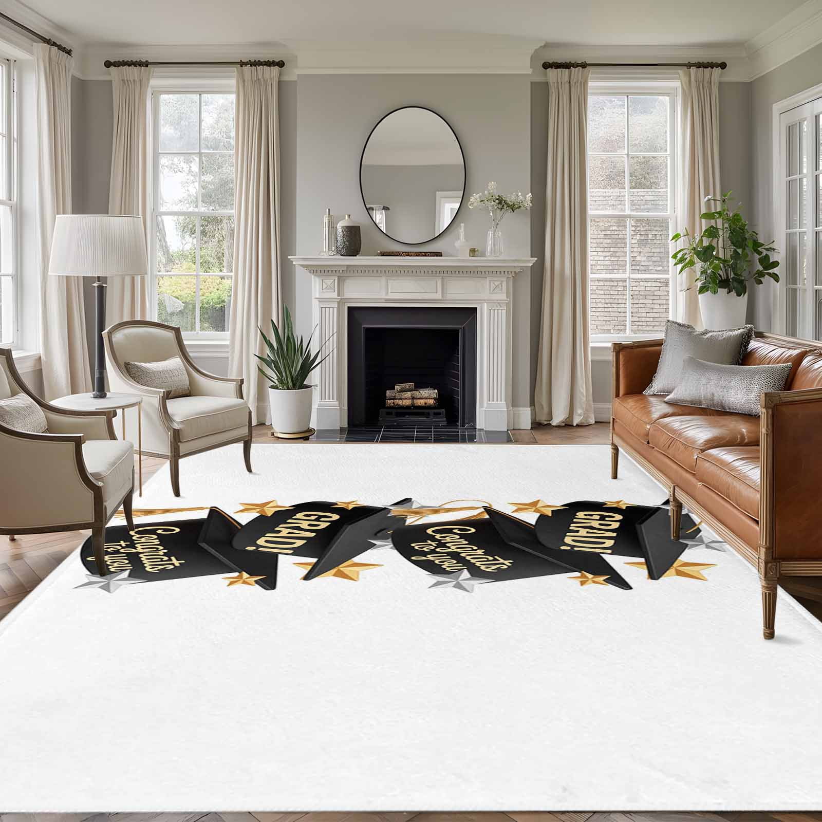 Graduate Area Rugs 8'x10', Washable Small Throw Rugs for Living Room ...