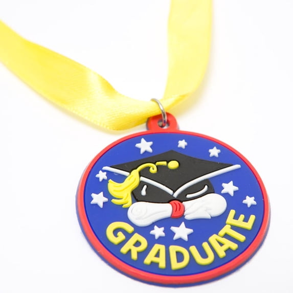 Graduate Award Rubber Medal - Stationery - 12 Pieces