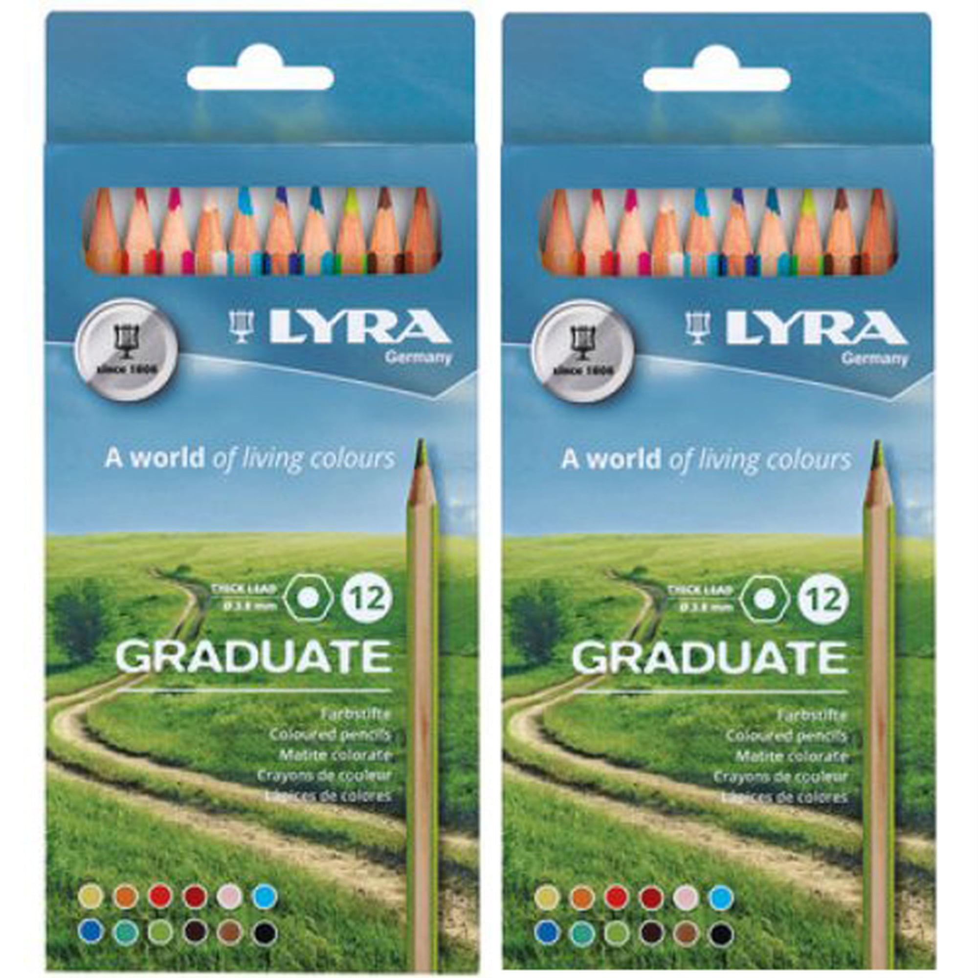Lyra Graduate Colored Pencils, Set of 12 - The Art Store