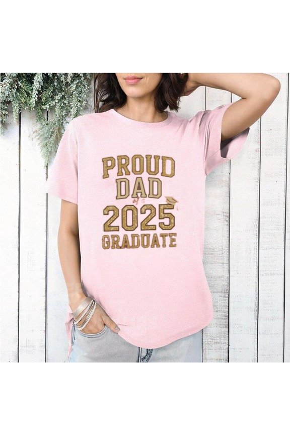 Graduate Dad Gold Class Pride Graduation Gift Family Matching Tee, for men & women, up to size 5XL
